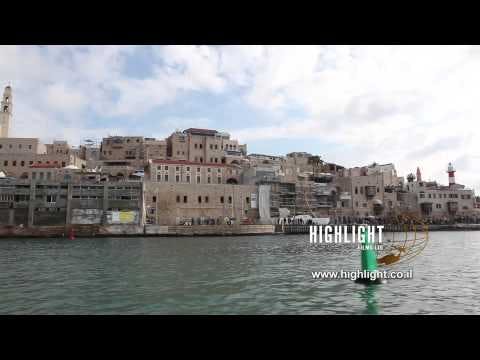 T 059 Israel Footage library: Tel Aviv footage - Jaffa coast line, filmed from the sea
