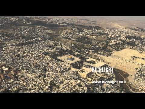 AJ4K_015 - Aerial 4K footage of Jerusalem: The Jewish Quarter and the Armenian Quarter