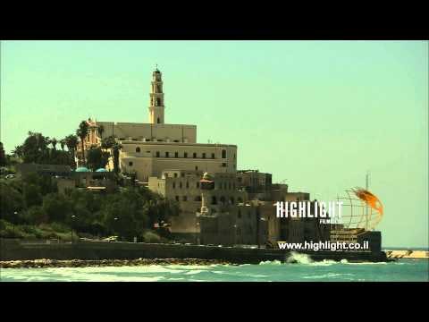 T 021 Israel Footage library: Tel Aviv footage - Jaffa filmed from the south shore of Tel Aviv