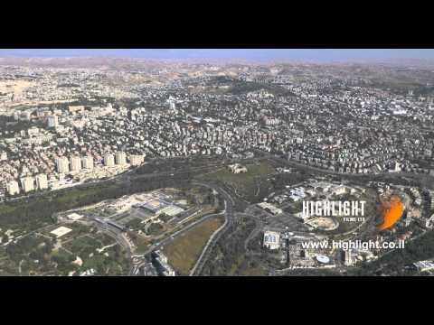AJ4K 045 Aerial 4K footage of Jerusalem: Givat Ram, Israel Museum, Knesset, government