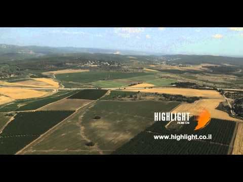 AJ4K_072 - Aerial 4K footage of Jerusalem: green fields near Lod in central Israel.