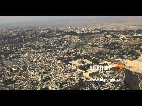AJ4K 013  Aerial 4K stock footage of Jerusalem from the south west in low altitude