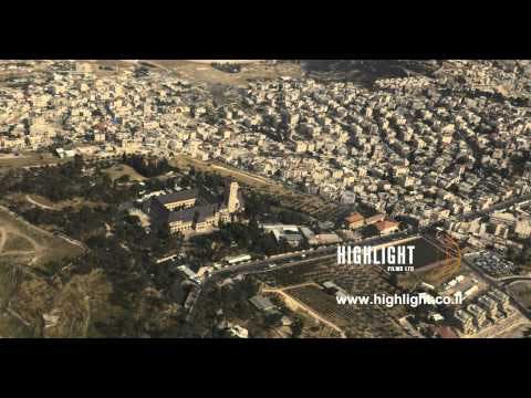 Aerial footage of Jerusalem AJ4K 041 Deir Tantour
