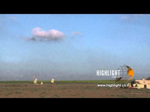 TZE 007 Stock footage Israel, Operation Protective Edge 2014: Iron Dome battery, south Israel