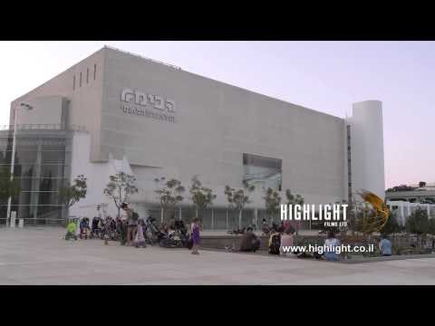 T 043 Israel Footage library: Tel Aviv footage - The new Habimah theatre house