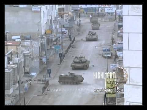 M2_012 - Stock footage Israel: Footage of the Israeli Palestinian conflict in the 2nd Intifada