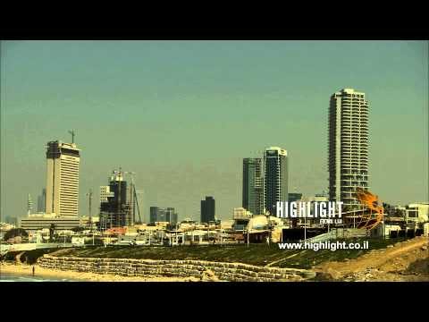 T 004 Israel Footage library: Tel Aviv footage - Manshiya coast line, between Jaffa and Tel Aviv