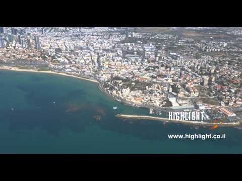 AT4K 020: Israel 4K Stock Footage - Aerial 4K of Jaffa