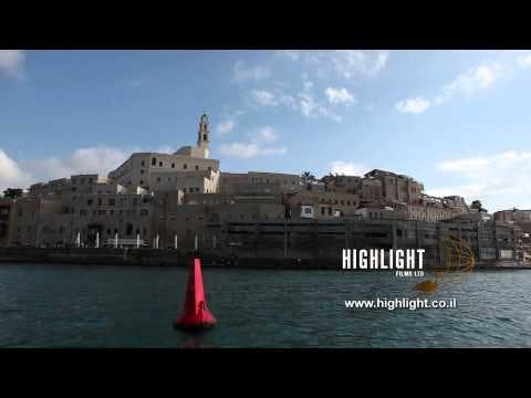 T 062 Israel Footage library: Tel Aviv footage - Jaffa coast line, filmed from the sea