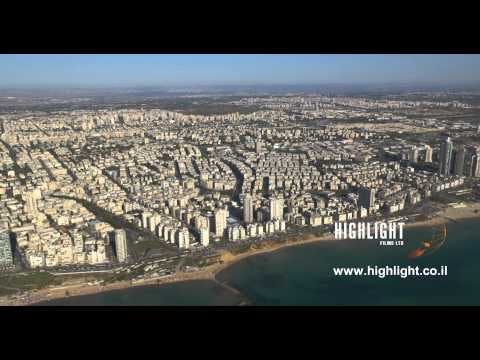 AT4K 015 Israel 4K Stock Footage - Aerial 4K video of Bat Yam