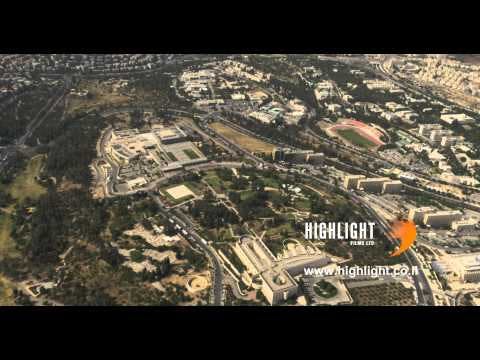 AJ4K 048 Aerial 4K footage of Jerusalem: Supreme Court, Israel Museum, Knesset & government Hill.