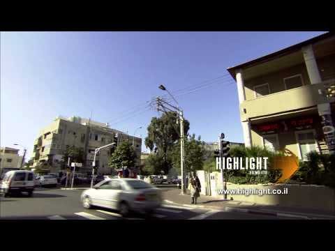 T 064 Israel Footage library: Tel Aviv architecture footage - restored Bauhaus style building