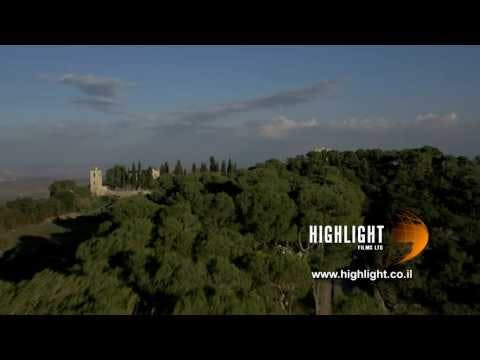 DN4K 010 G Israel stock footage: 4K drone aerial footage of Mount Tabor, Israel