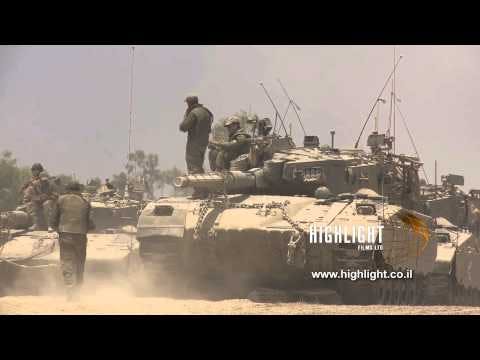 TZE 015 Operation Protective Edge 2014: Temporary bases of IDF tanks along the Gaza border