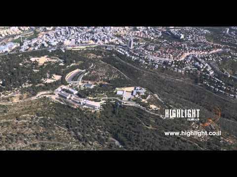 AJ4K 061 Aerial 4K footage of Jerusalem: Yad Vashem center in Jerusalem