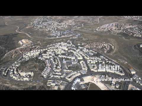 Israel Stock Footage: AJ4K 040 - Aerial 4K footage of the settlements near Jerusalem